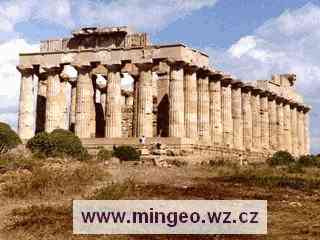 Antický chrám, Selinunte, Sicílie